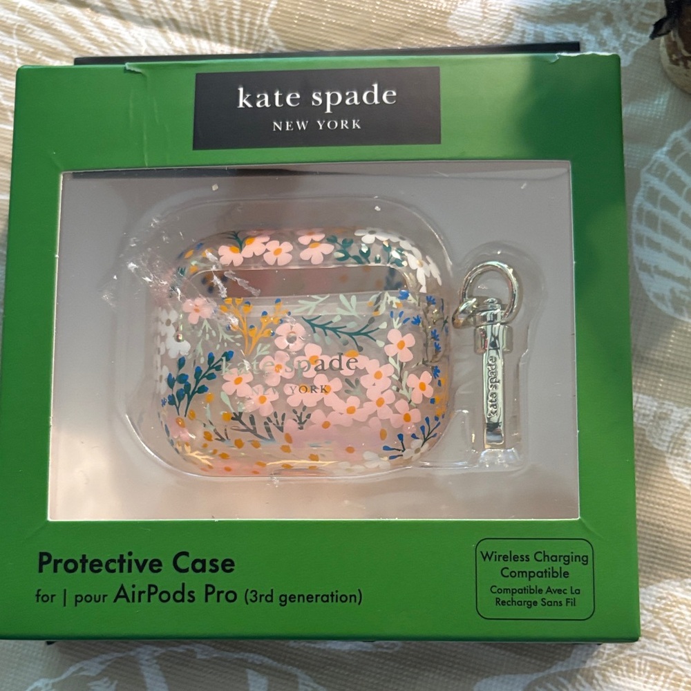 Kate Spade Floral AirPods Pro Case with Keychain